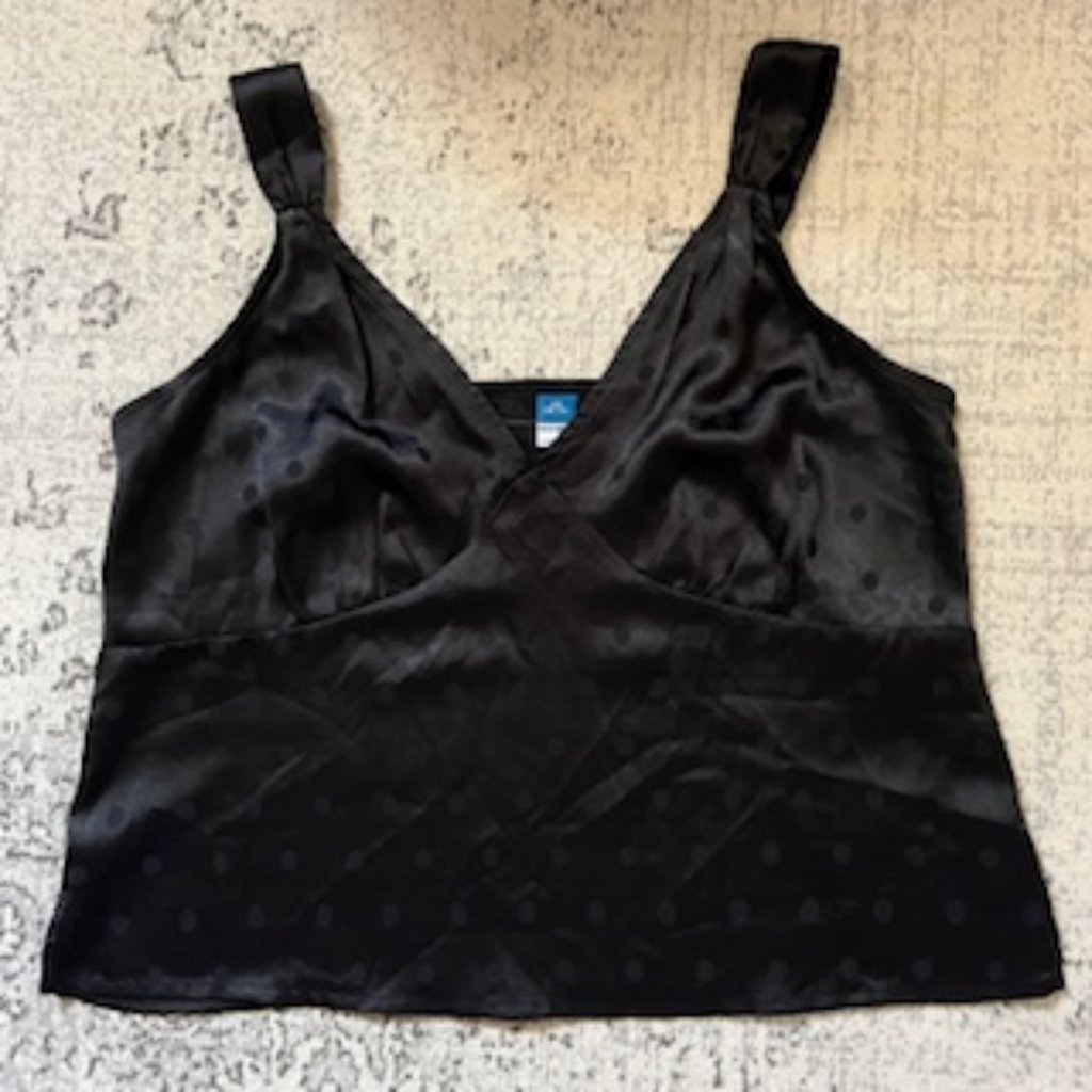 3/15 Nwot Old Navy Black Top With Adjustable Straps Women's Xs